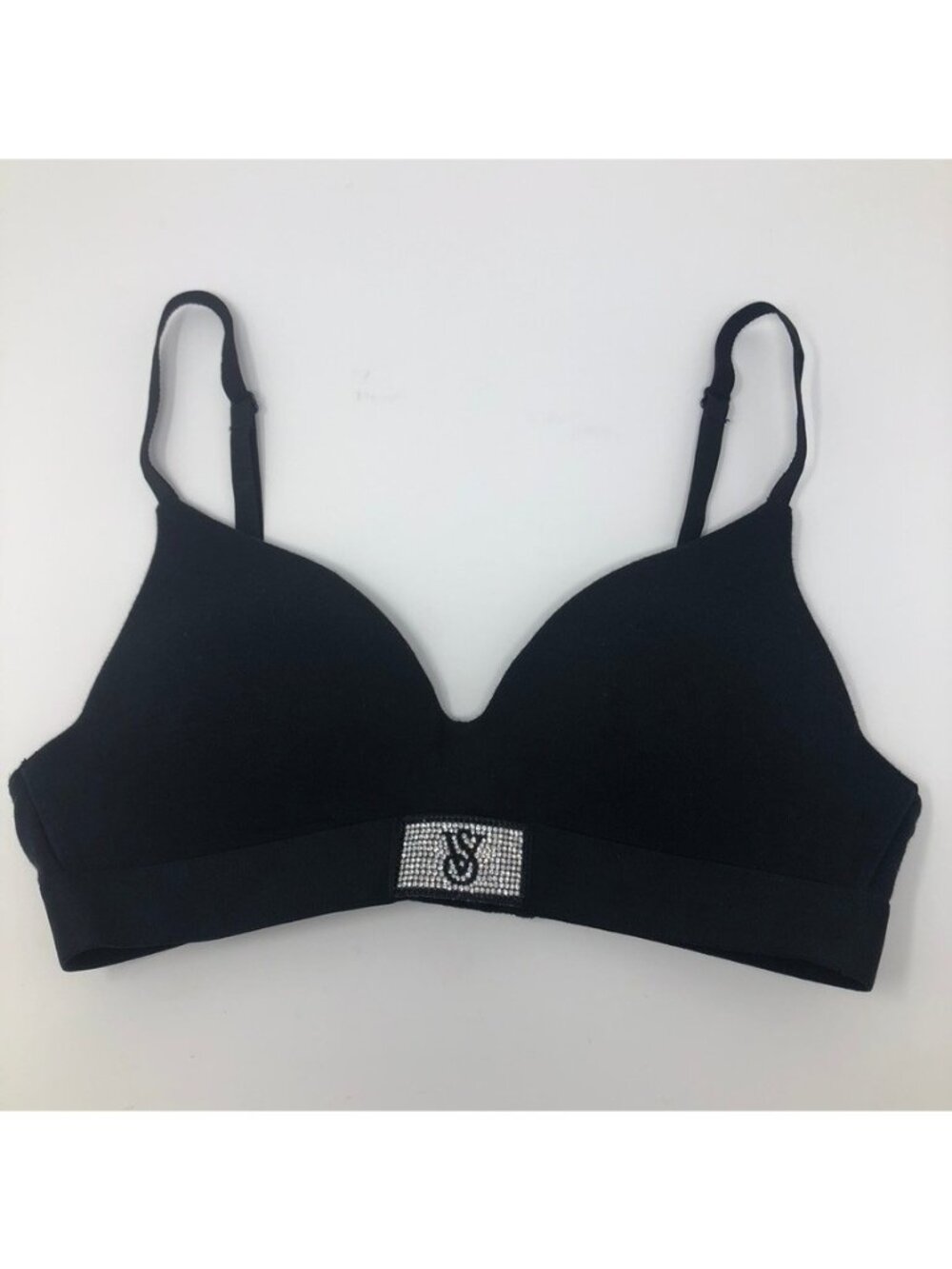 Victorias Secret Black Lightly Lined Wireless Tshirt Bra Size 32B